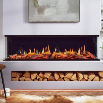 Charlton & Jenrick Luminosa 150 LCD Electric Media Wall Fire