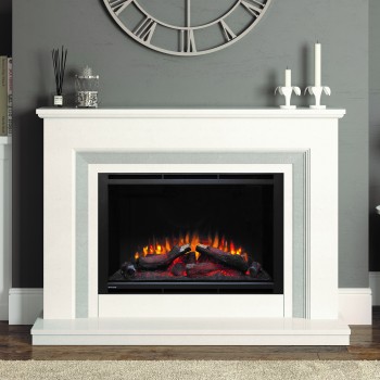 Elgin & Hall Cassius Marble Electric Fireplace 