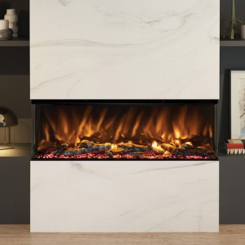 Pryzm Arteon 1250-3SL Electric Media Wall Fire