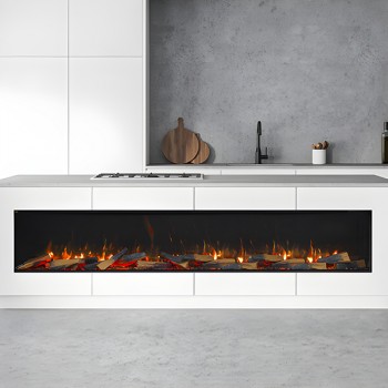 Vision E-Line Solus VS220 Electric Media Wall Fire