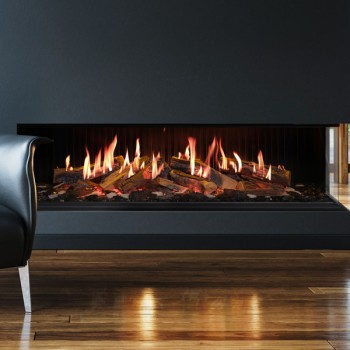 Vision E-Line Solus iX15 Electric Media Wall Fire