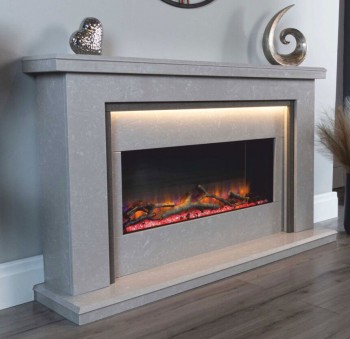 Charlton & Jenrick i890e Infinity Marble Electric Fireplace 