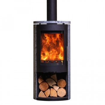 Casttec CT5 Soapstone 5 kW Eco Woodburning Cylindrical Stove