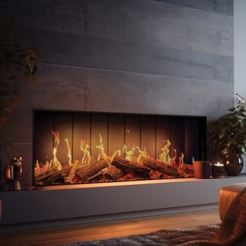 Solution Fires TrueFlame 150 3DX Electric Media Wall Fire